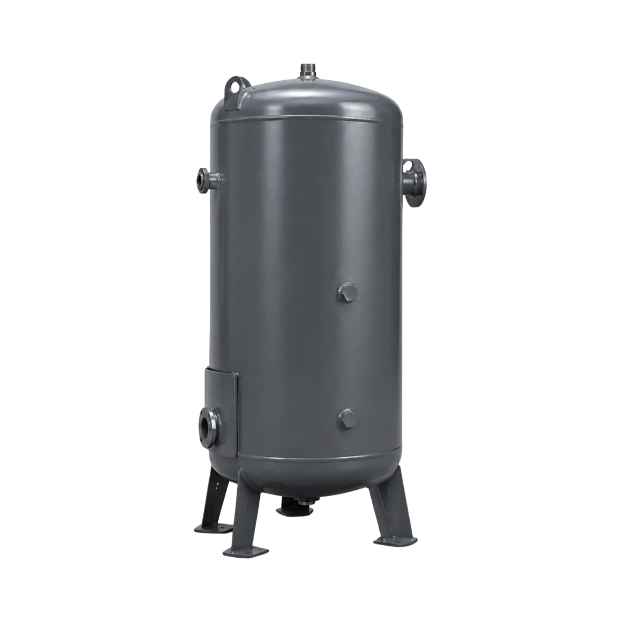 Vertical compressed air receiver tank